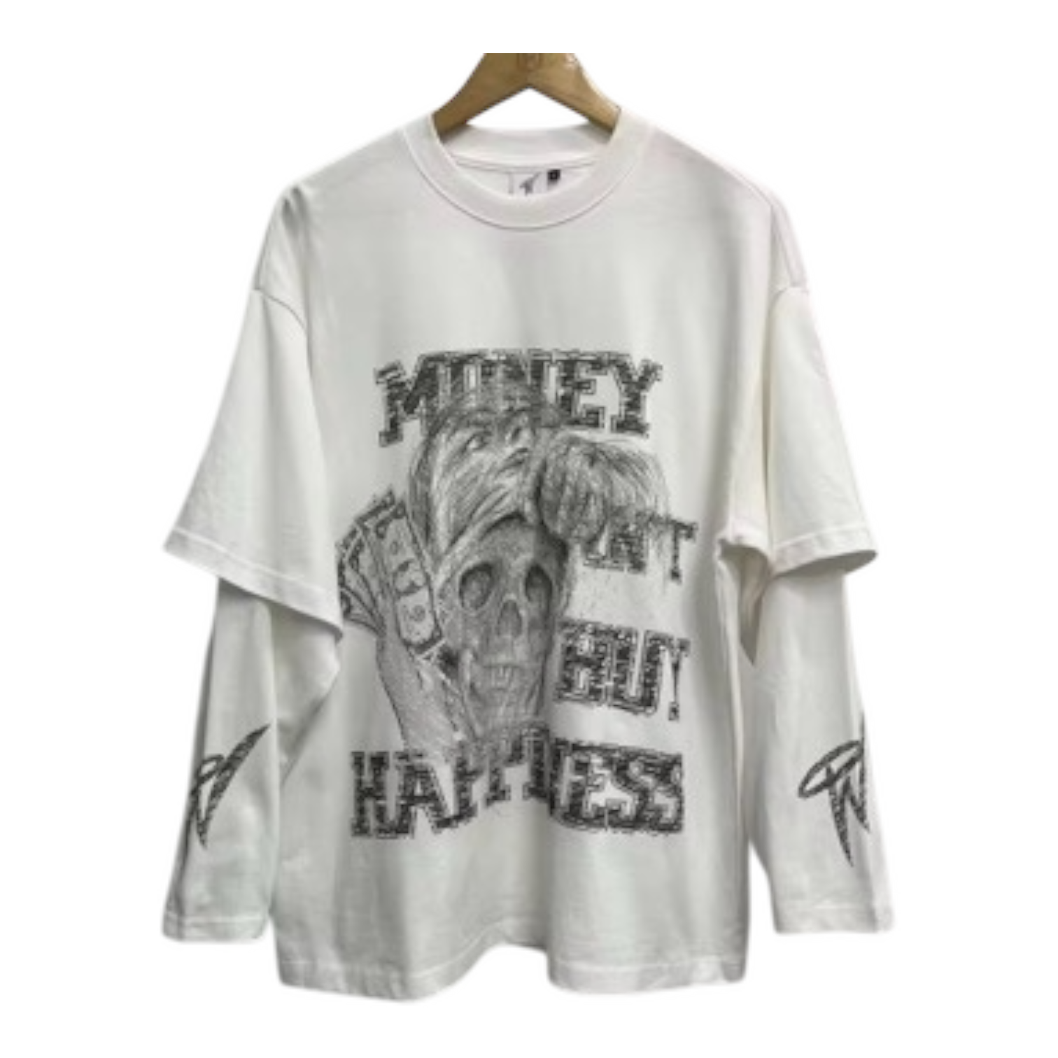 Warranti "Money Can't Buy Happiness" 3/4 Long Sleeve