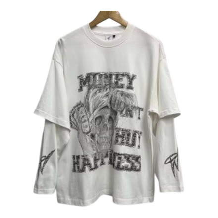 Warranti "Money Can't Buy Happiness" 3/4 Long Sleeve